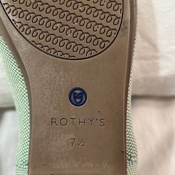 Rothy’s green round toe flats size 7,5 - Picture 6 of 7